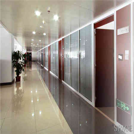 禅城办公室玻璃隔断百叶双层价格